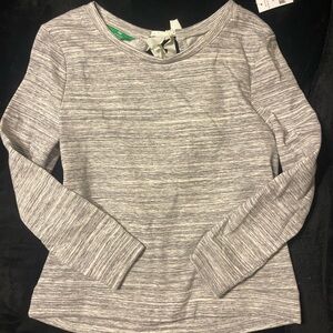 dip Heathered Gray Long Sleeve Top